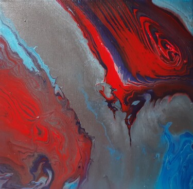 Lava Painting titled "Lava" by Vanja Zanze, Original Artwork, Acrylic