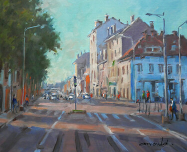 Peinture intitulée "Villers les Nancy" par Christian Arnould, Œuvre d'art originale, Huile