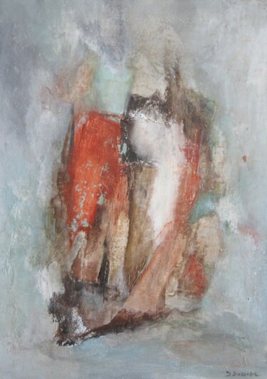 strates Peinture intitulée "strates" par Danielle Dunevon, Œuvre d'art originale, Acrylique Monté sur Châssis en bois