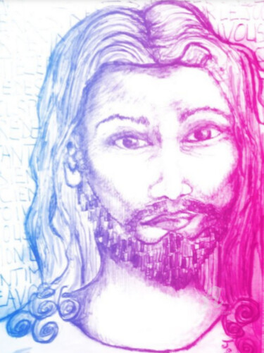 Digital Arts titled "Jésus de nazareth" by Jen Simba Ka J. S. K, Original Artwork, Photo Montage