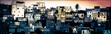 Arts numériques intitulée "Cité Utopique" par Ax Creart, Œuvre d'art originale, Travail numérique 2D