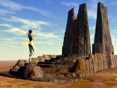 Digital Arts titled "Citadelle Mystique" by Ruy, Jean Bardot, Original Artwork, 3D Modeling