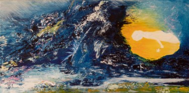 Peinture intitulée "Magie" par Sylvie Berger, Œuvre d'art originale, Huile