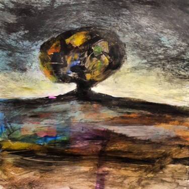 "L'arbre mosaïque" Peinture intitulée ""L'arbre mosaïque"" par Alain Tardieu, Œuvre d'art originale, Acrylique Monté sur Châssis en bois