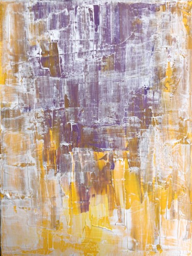 Painting titled "Sunrise" by Ludwika Pilat, Original Artwork, Acrylic Mounted on Wood Stretcher frame