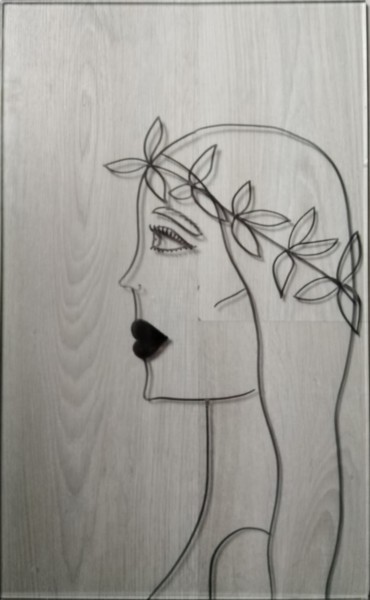 Dessin intitulée "Eve" par Vincent Cheikh, Œuvre d'art originale, Marqueur