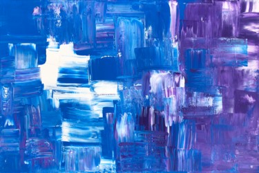 Painting titled "We like to think we…" by Ludwika Pilat, Original Artwork, Acrylic Mounted on Wood Stretcher frame