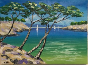 Peinture intitulée "Summer mood" par Nadia Voro, Œuvre d'art originale, Huile Monté sur Châssis en bois