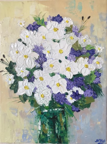 Peinture intitulée "Summer fantasy in w…" par Nadia Voro, Œuvre d'art originale, Huile Monté sur Châssis en bois