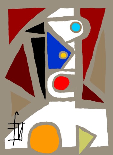 数字艺术 标题为“buste de femme 4” 由Franck Vidal, 原创艺术品, 数字油画