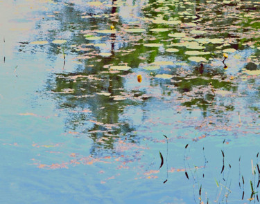 Photography titled "Lily Pads II" by Bavosi Photoart, Original Artwork, Digital Photography
