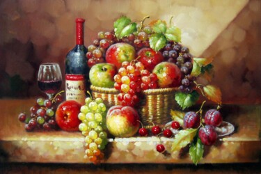 Peinture intitulée "Fruit 108" par Lermay Chang, Œuvre d'art originale, Huile Monté sur Châssis en bois