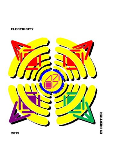 数字艺术 标题为“ELECTRICITY” 由Etienne Frouin (E9 Inertion), 原创艺术品, 2D数字工作