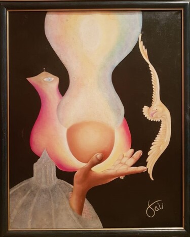Painting titled "new life" by Pali, Original Artwork, Oil