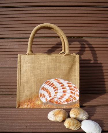 Beach fashion #artistsupportpledge Textile Art titled "Beach fashion #a…" by Nora Leynadier, Original Artwork, Accessories