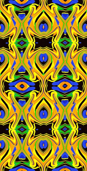 Digital Arts titled "Orange leaves" by Peter Jalesh, Original Artwork, Digital Painting