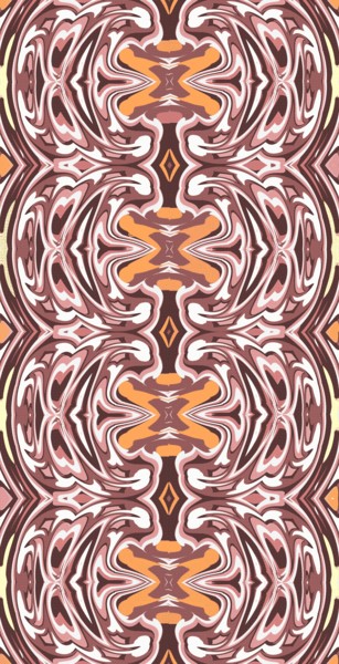 Digital Arts titled "Folksy fabric" by Peter Jalesh, Original Artwork, Digital Painting