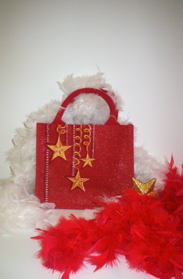 My christmas star! 제목이 "My christmas star!"인 섬유 예술 Nora Leynadier로, 원작, 부속품