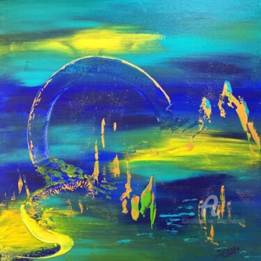 96.Ouvrir - dans l'infinie profondeur de Soi Peinture intitulée "96.Ouvrir - dans l'…" par Diane Hubesch, Œuvre d'art originale, Acrylique Monté sur Châssis en bois