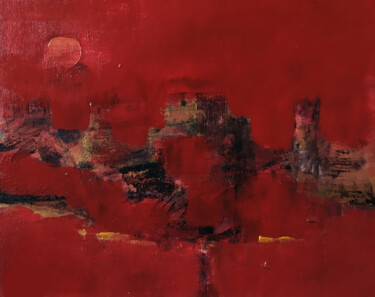 Peinture intitulée "Un silence de valeu…" par Muriel Cayet, Œuvre d'art originale, Acrylique Monté sur Carton