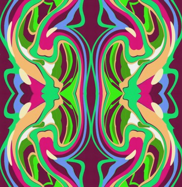Digital Arts titled "Frog Autumn" by Peter Jalesh, Original Artwork, Digital Painting