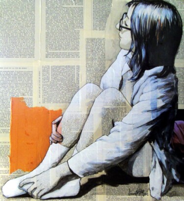 Peinture intitulée "samm" par Vincent Tessier Xxc, Œuvre d'art originale, Encre
