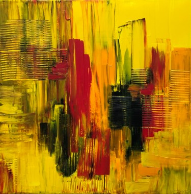 Painting titled "Untitled" by Ludwika Pilat, Original Artwork, Acrylic Mounted on Wood Stretcher frame