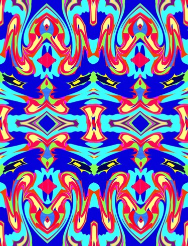 Digital Arts titled "Flowery Clowd" by Peter Jalesh, Original Artwork, Digital Painting