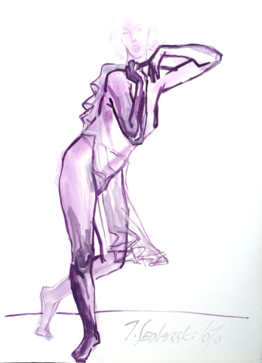 Peinture intitulée "Etude sur Ariane CC" par Jivko Sedlarski, Œuvre d'art originale, Acrylique