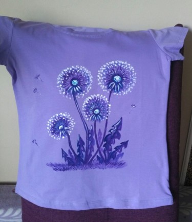 Textile Art με τίτλο "Painting t-shirts.…" από Tatiana Shirova, Αυθεντικά έργα τέχνης, Ακρυλικό