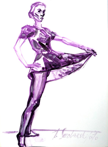 Peinture intitulée "Etude sur Ariane B" par Jivko Sedlarski, Œuvre d'art originale, Acrylique