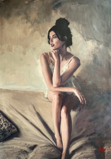 Painting titled "The Light In Me" by William Oxer, Original Artwork, Acrylic