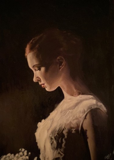 Painting titled "Divine Light" by William Oxer, Original Artwork, Acrylic