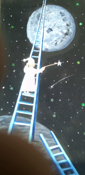 Painting titled "Paint the Stars" by Dan Flanagan, Original Artwork, Acrylic