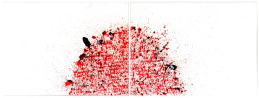 Malerei mit dem Titel "LE MONDE" von Zanda, Original-Kunstwerk, Tinte Auf artwork_cat. montiert
