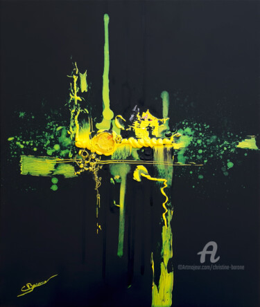 Peinture intitulée "Obscoeur" par Christine Barone, Œuvre d'art originale, Acrylique Monté sur Châssis en bois