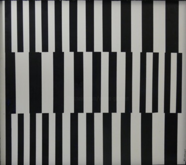 Painting titled "33 NOIR" by Werner Albert Gatschet, Original Artwork, Acrylic