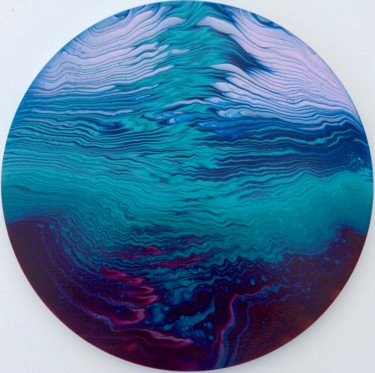Schilderij getiteld "Depth #artistsuppor…" door Maria Esteves, Origineel Kunstwerk, Acryl