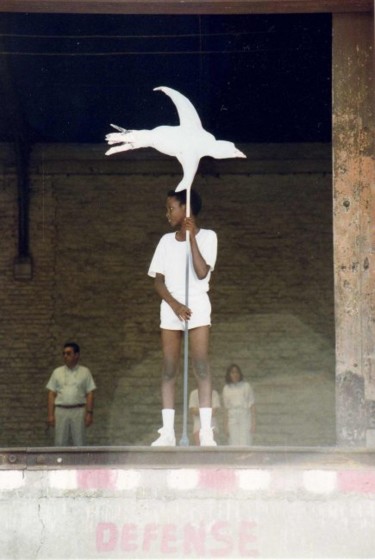 Installation intitulée "Premiere tribu , le…" par Zampo, Œuvre d'art originale