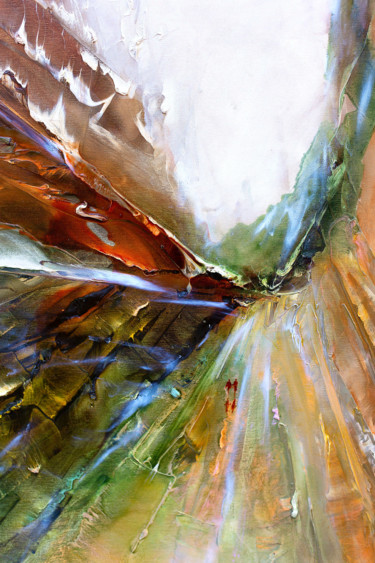 'Our Beginning is so fragile still'/Oil on canvas/100Hx70W Malarstwo zatytułowany „'Our Beginning is s…” autorstwa Aneta Barglik, Oryginalna praca, Olej Zamontowany na Drewniana rama…