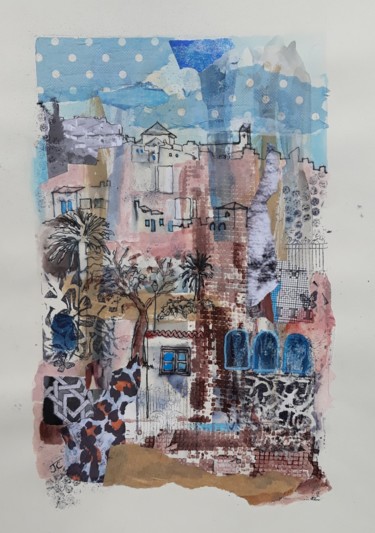 Scenes of Frigiliana, Casco Antiguo. Collages titled "Scenes of Frigilian…" by Jill Carrott, Original Artwork, Ink
