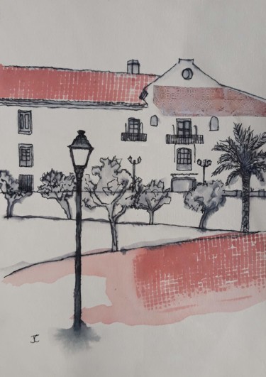 Scenes of Frigiliana, La Fabrica Collages titled "Scenes of Frigilian…" by Jill Carrott, Original Artwork, Ink