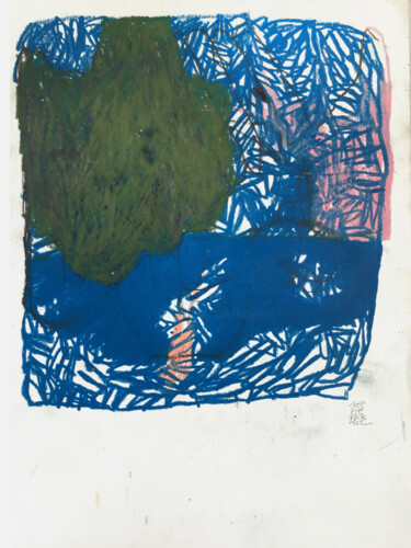 Dessin intitulée "MEDITERRANEE III" par Luc Pierre, Œuvre d'art originale, Pastel