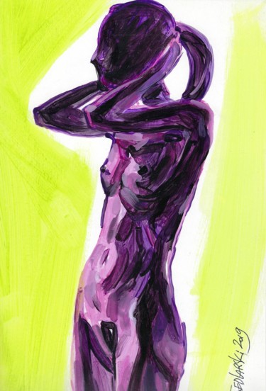 Dessin intitulée "Eva III" par Jivko Sedlarski, Œuvre d'art originale, Acrylique