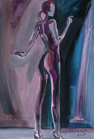 Dessin intitulée "EVA VII" par Jivko Sedlarski, Œuvre d'art originale, Acrylique