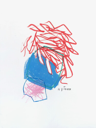 Dessin intitulée "SHORT STORY 55" par Luc Pierre, Œuvre d'art originale, Pastel