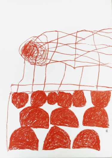 Dessin intitulée "LEAVE THE GROUND 5" par Luc Pierre, Œuvre d'art originale, Pastel