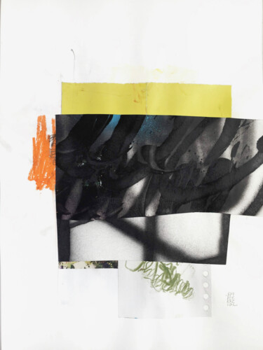 Collages intitulée "MIDDLE OF THE WAY" par Luc Pierre, Œuvre d'art originale, Collages