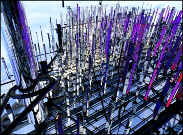 Photography titled "Stalagmites" by Laurent Senneville, Original Artwork, Digital Photography
