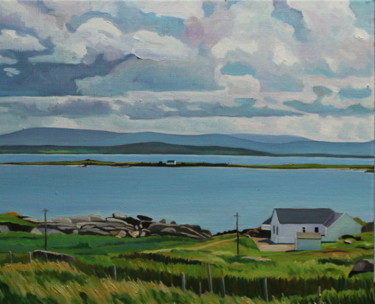 Painting titled "Over to Inishkeerag…" by Emma Cownie, Original Artwork, Oil